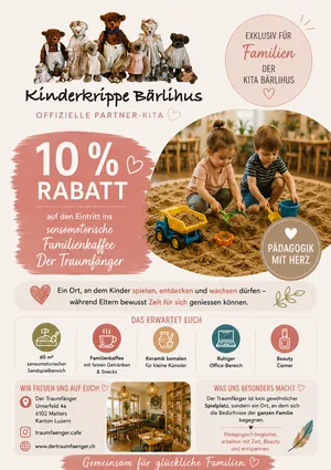Flyer Kinderkrippe Bärlihus herunterladen